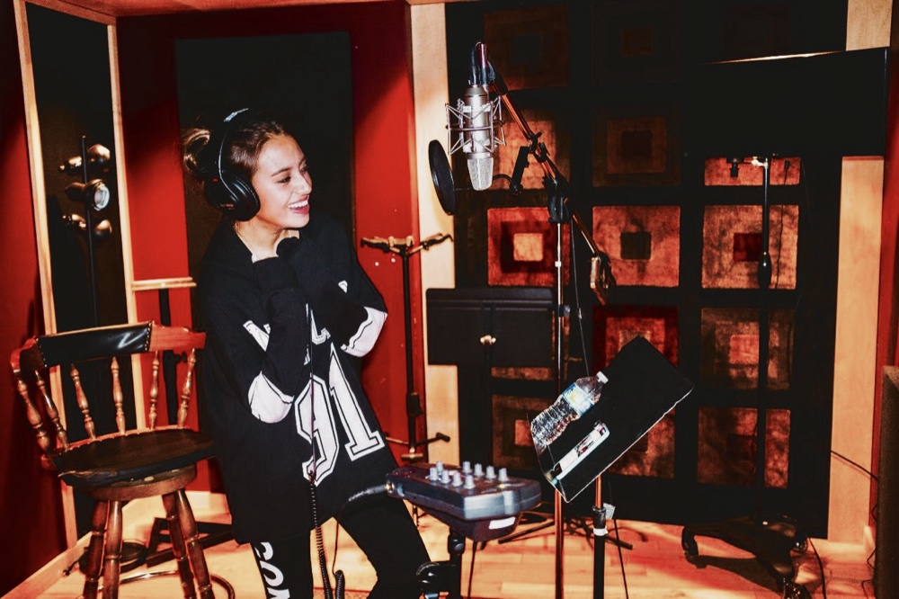 Grabando "Dime" en Nueva York